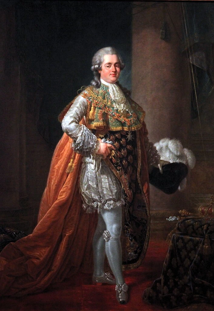 Ritratto di Louis Stanislas Xavier, conte di Provenza, in costume di cavaliere dell'Ordine dello Spirito Santo - Museo della Rivoluzione Francese, Vizille